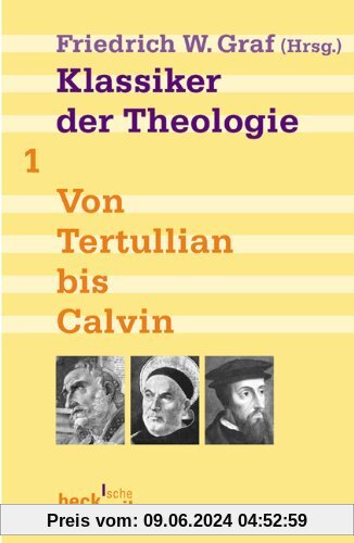 Klassiker der Theologie Bd. 1: Von Tertullian bis Calvin